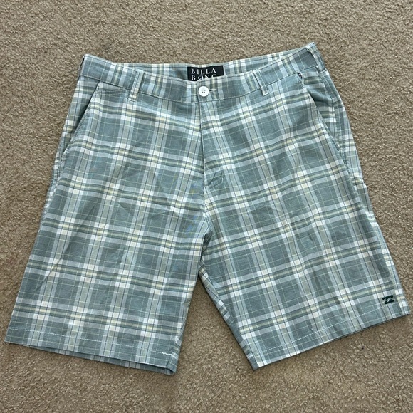 Y2K Billabong Men’s Size 36 Plaid 10” Shorts - Picture 1 of 11